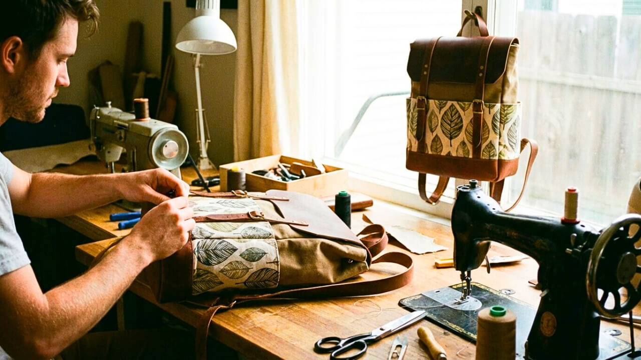 Návod na šitie batohu pre mierne pokročilých