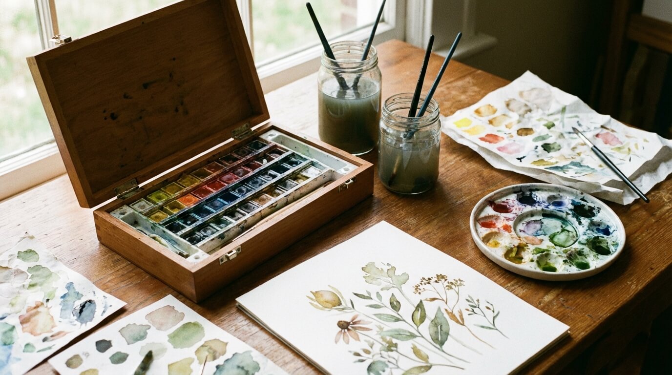 Sprievodca akvarelovou maľbou pre úplných začiatočníkov