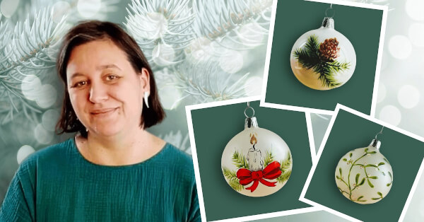 Maľovanie na vianočné ozdoby