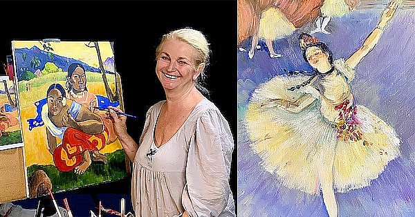 Maľovanie slávnych obrazov pravou hemisférou