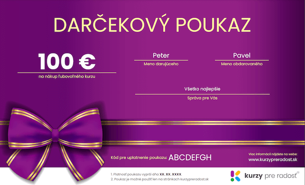 Darčekový poukaz v hodnote 100 €